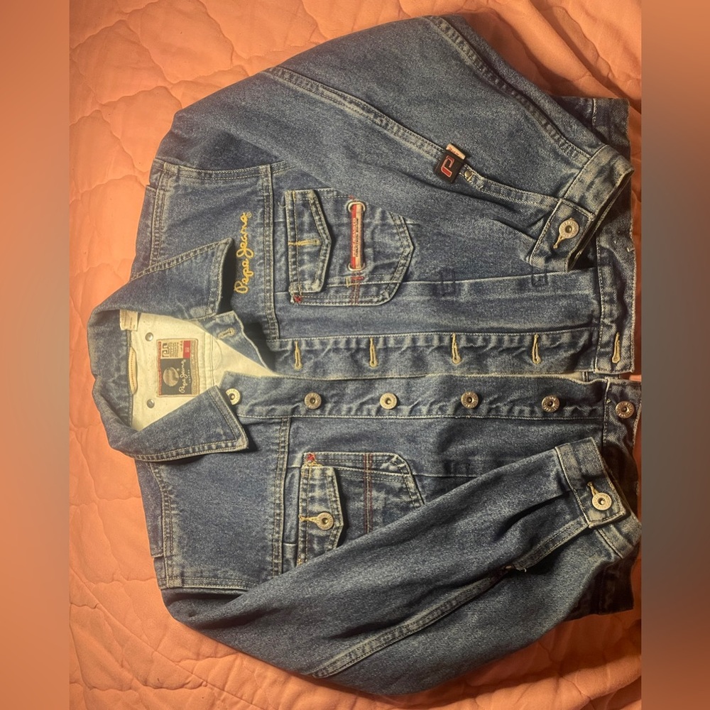 Pepe Jeans Jean Jacket. Medium Size. Worn Once. Dark Blue
